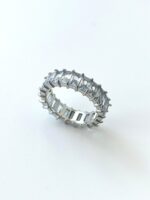 Crystal Silver Ring