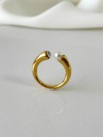 Crystal & Pearl Ring - Image 2