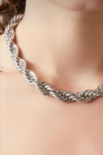 Wave Silver Necklace - Image 6
