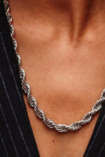 Wave Silver Necklace - Image 4