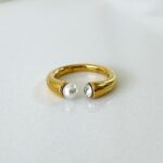 Crystal & Pearl Ring